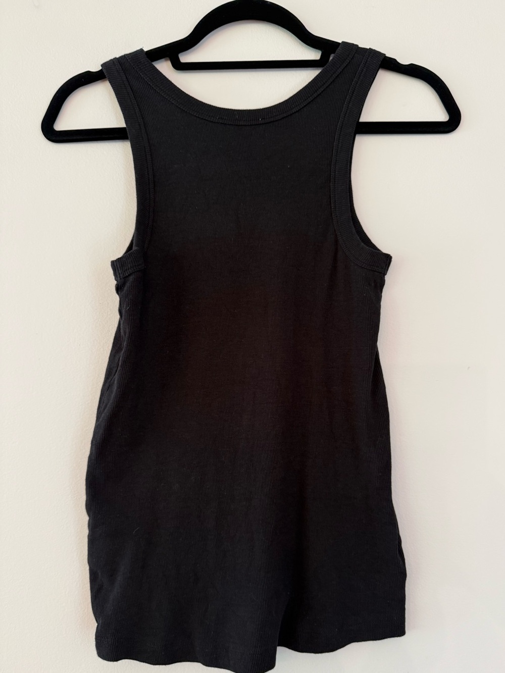 AYR Black Ribbed Tank, size M - Picture 3 of 3